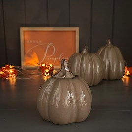 Ceramic Brown Pumpkin Decoration Ceramic Brown Pumpkin Decoration