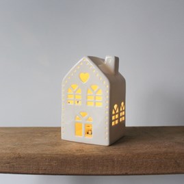 Ceramic Light Up House With Heart