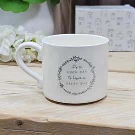 Ceramic Mug 'A Great Day' Ceramic Sentiment Mug Drinkware Gifts Mother's Day Gifts Birthday Gifts Homeware Gifts