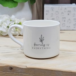 Ceramic Mug 'Family Is Everything' Ceramic Sentiment Mug Drinkware Gifts Mother's Day Gifts Birthday Gifts Homeware Gifts