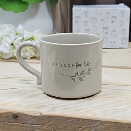 Ceramic Mug 'Friends For Life' Ceramic Sentiment Mug Drinkware Gifts Friendship Gifts Birthday Gifts Homeware Gifts