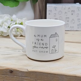 Ceramic Mug 'Mum Is A Friend' Ceramic Sentiment Mug Drinkware Gifts Mother's Day Gifts Birthday Gifts Homeware Gifts