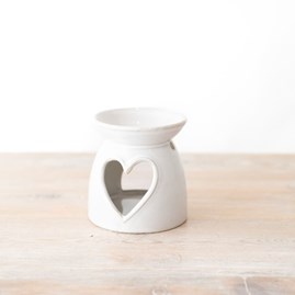 Ceramic Oil Burner with Heart
