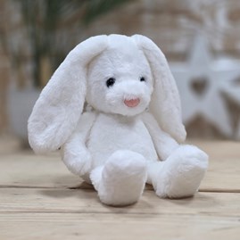 Charlie Bears Bramble Bunny Blossom White Handmade Super Soft Cuddly Fluffy Toy Plush Unique Charlie Bears New Baby Gifts Bunny Rabbit