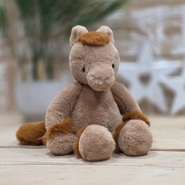 Charlie Bears Clip Clop Pony Oatmeal Brown Handmade Super Soft Cuddly Fluffy Toy Plush Unique Charlie Bears New Baby Gifts Pony Horse