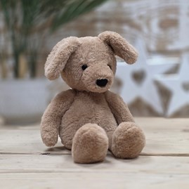 Charlie Bears Ruff Puppy Oatmeal Brown Handmade Super Soft Cuddly Fluffy Toy Plush Unique Charlie Bears New Baby Gifts Puppy Dog