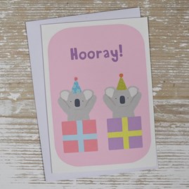 Children's 'Hooray!' Party Animals Card Children's 'Hooray!' Party Animals Card
