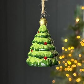 Christmas Tree Hanging Decoration Christmas Hanging Decorations Festive Xmas Gifts Porcelain Gifts Ceramic Hanging Novelty