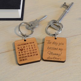 'The Day You Became My…' Personalised Keyring Gifts For Men Gifts For Women Keyrings For Men Keyring Gifts For Women  'The Day You Became My…'
