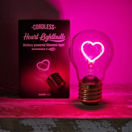 Cordless Heart Lightbulb