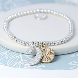 Crescent Moon, Star And Disc Bracelet Crescent Moon, Star And Disc Bracelet