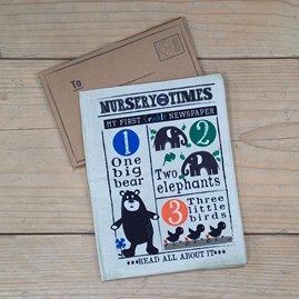 Crinkly Cloth Baby Newspaper Book - Counting Creatures Tactile Soft Crinkly Newspaper Cloth Baby Book Sensory Toys New Baby Gifts Quirky Novelty Toys