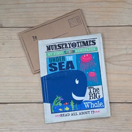 Crinkly Cloth Baby Newspaper Book - Under The Sea Tactile Soft Crinkly Newspaper Cloth Baby Book Sensory Toys New Baby Gifts Quirky Novelty Toys
