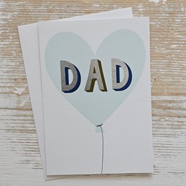 'Dad' Heart Balloon Father's Day Card 'Dad' Heart Balloon Father's Day Card