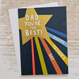 'Dad You're The Best' Happy Father's Day Card 'Dad You're The Best' Happy Father's Day Card