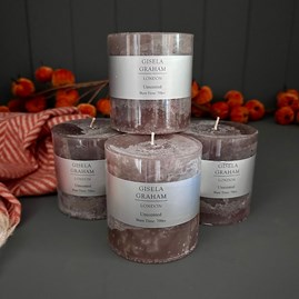 Dark Grey Pillar Candle Halloween Gifts Seasonal Gifts Home Fragrance Gifts Scented Glass Candle