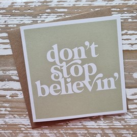 'Don't Stop Believin'' Card