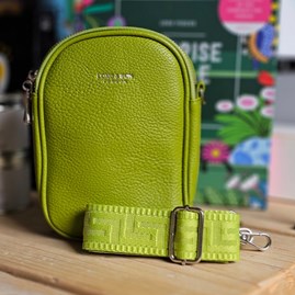 Double Zip Cross Body Bag in Light Green Gifts For Women Handbags And Accessory Gifts Double Zip Cross Body Bag in Light Green Wide Strap