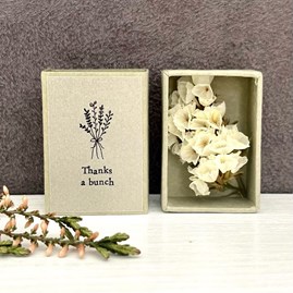 Dried Flower in a Matchbox 'Thanks a Bunch' Dried Flower in a Matchbox 'Thanks a Bunch'