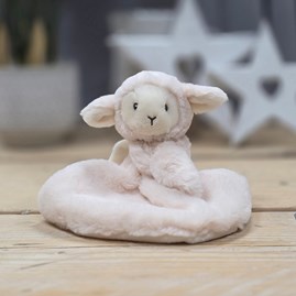 Ebba Eco Laurin Lamb Luvster Comforter Ebba Eco Friendly Soft Cuddly Toy Plush Lamb Sheep Soother Comforter Blanket New Baby Gifts
