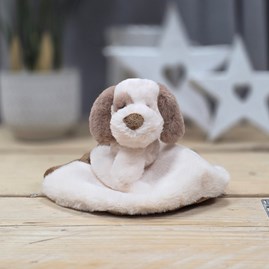 Ebba Eco Toddy Dog Luvster Comforter Ebba Eco Friendly Soft Cuddly Toy Plush Dog Puppy Soother Comforter Blanket New Baby Gifts