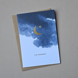 'Eid Mubarak' Moon Card 'Eid Mubarak' Moon Card