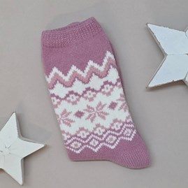 Warm Super Soft Thick Winter Socks Fair Isle Design Bed Socks Gifts For Women