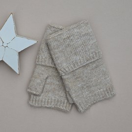 Fingerless Gloves in Beige Clothing Accessory Gifts Warm Wool Gloves Fingerless Gloves Gifts For Women