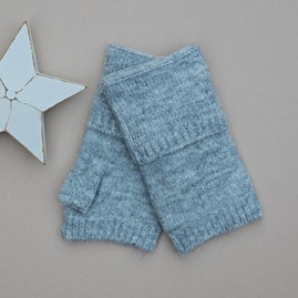 Fingerless Gloves in Light Grey Marl Clothing Accessory Gifts Warm Wool Gloves Fingerless Gloves Gifts For Women