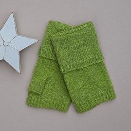 Fingerless Gloves in Moss Green Clothing Accessory Gifts Warm Wool Gloves Fingerless Gloves Gifts For Women