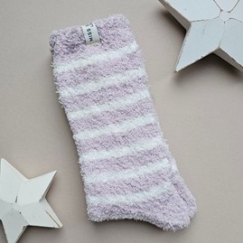 Fluffy Stripes Socks in Pink Warm Fluffy Snuggly Socks Gifts For Women Valentines Gifts Birthday Gifts Clothing Gifts