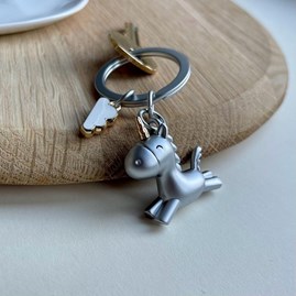 Flying Unicorn & Cloud Keyring Flying Unicorn & Cloud Keyring