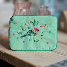 Folk Bird Small Purse