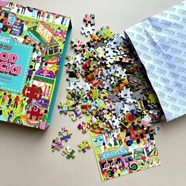 Food Trucks 500 Piece Jigsaw Puzzle