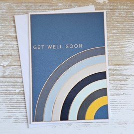 'Get Well Soon' Rainbow Stripes Card 'Get Well Soon' Rainbow Stripes Card