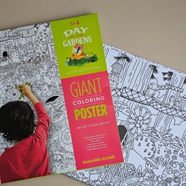 Giant Colouring Poster - Day At The Gardens Giant Colouring Poster - Day At The Gardens