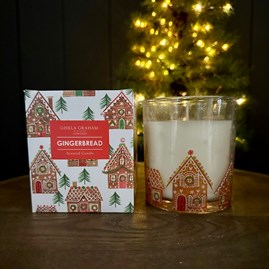 Gingerbread House Scented Boxed Large Candle Pot Gisela Graham Christmas Gifts Home Fragrance Gifts Christmas Candles Gingerbread Scented Jar Candle