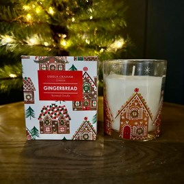 Gingerbread House Scented Boxed Small Candle Pot Gisela Graham Christmas Gifts Home Fragrance Gifts Christmas Candles Gingerbread Scented Jar Candle