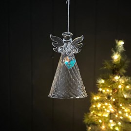 Christmas Gifts Christmas Decorations Festive Homeware Glass Ornaments Hanging Glass Angel