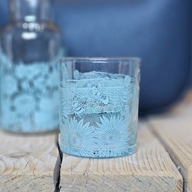 Glass Tumbler 300ml - Powder Blue