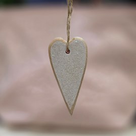 Glittered Wooden Heart Hanging Decoration Valentines Gifts Love Decorations Heart Decoration Hanging Wooden Heart