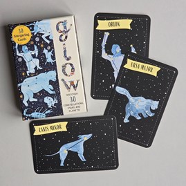 Glow In The Dark Stargazing Card Planets Night Sky Constellations Information Cards