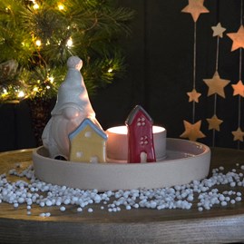 Christmas Decoration Table Decorations Gonk Tealight Holder Candle Holders Ambient Lighting