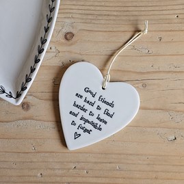 Home Decorations Homeware Gifts Sentiment Keepsake Gifts Porcelain Gifts Hanging Heart