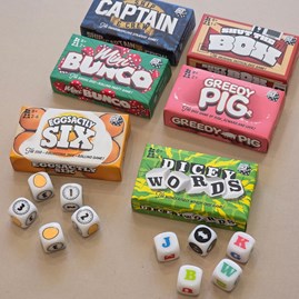Mini Dice Games Wedding Favours Stocking Fillers Cracker Fillers Family Fun Advent Calendar Fillers