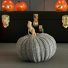 Grey Wool Pumpkin