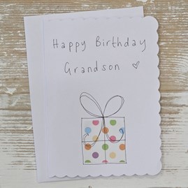 Handmade Birthday Grandson Card