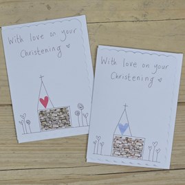 Handmade 'Christening' Card