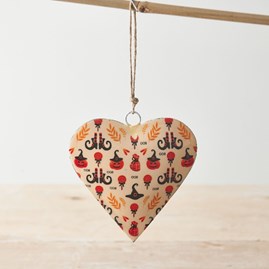 Hanging Halloween Heart Decoration Halloween Gifts Home Decorations Metal Hanging Ornaments