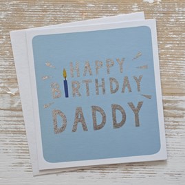 'Happy Birthday Daddy' Blue Candle Card Birthday Cards For Daddy Greetings Card For Dad Happy Birthday Cards